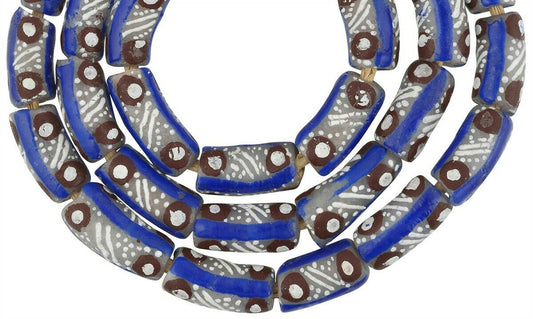 Fancy African Trade Beads - Recycled Ghana Glass Beads - alternate view