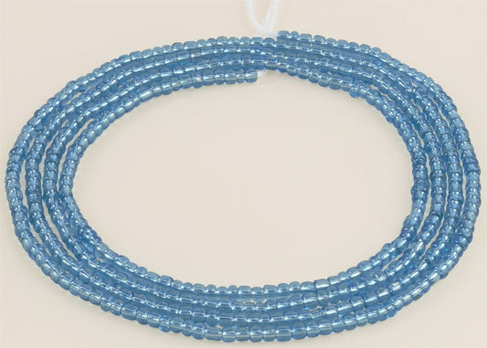 Tie on Blue Glow Handmade African Waist Beads – Body Jewelry