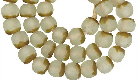 Translucent Powder Glass Krobo Beads - Recycled From Ghana - alternate view