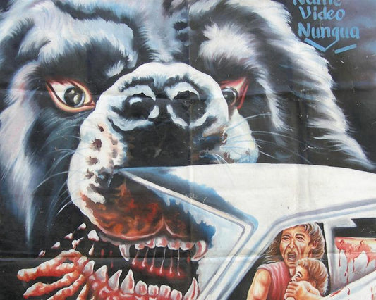 Cujo Movie Poster: Hand-Painted Artwork From Ghana - 154X102Cm - alternate view