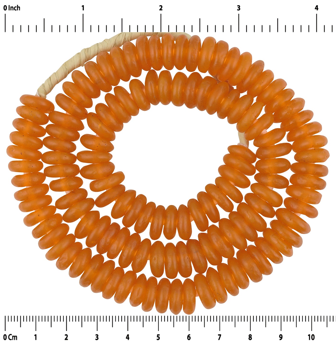 African Trade Beads: Krobo Recycled Glass Beads From Ghana - partial view