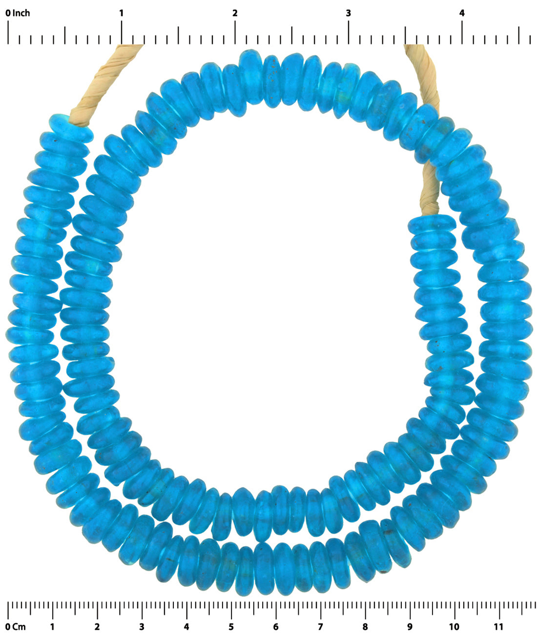 Beautiful African Trade Beads - Recycled Ghana Glass Beads - close-up