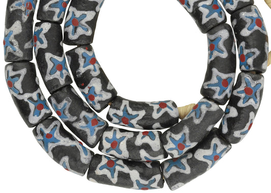 Fancy African Trade Beads: 10Mm Ghana Glass Beads - alternate view