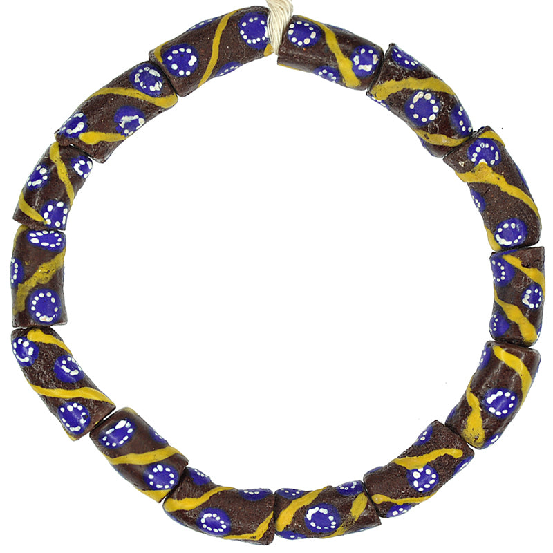 Powder Glass Recycled Beads Handmade Krobo Dipo Ceremonial Jewelry African Trade