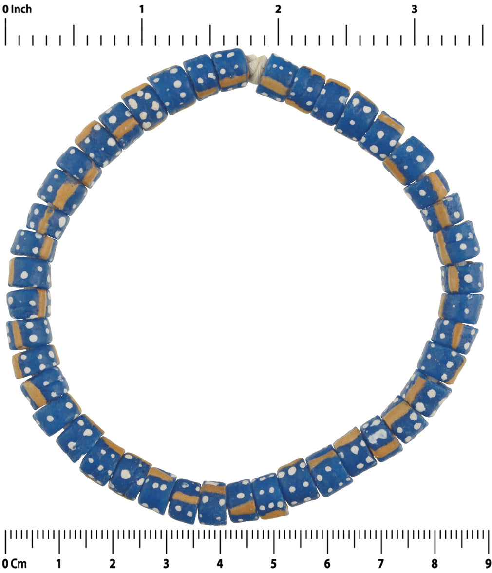 African Trade Beads Ghana Powder Glass Beads Krobo Recycled Glass Bracelet New - alternate view