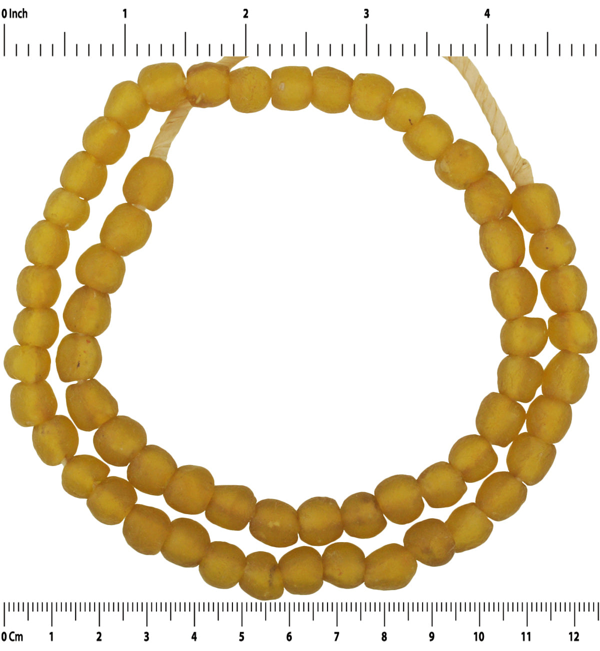 Translucent Recycled Bottle Glass Beads - Handmade Jewelry Art - close-up