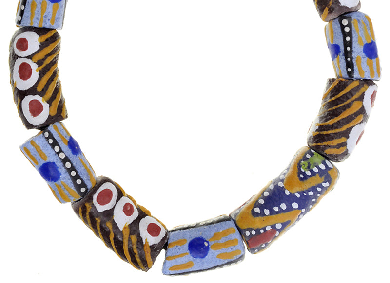 Handmade African Beaded Bracelet - Vibrant Glass Beads Jewelry - alternate view