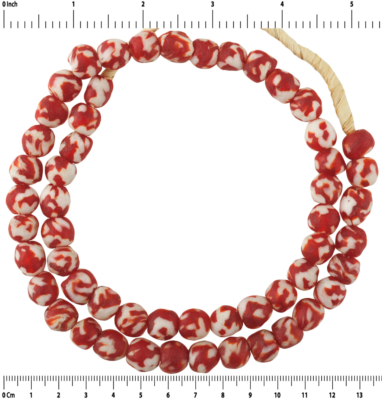 Handmade African Trade Beads: Recycled Ghana Glass Beads - close-up