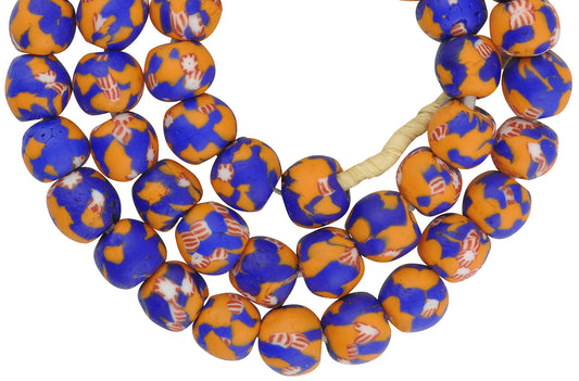 New African Trade Beads - Recycled Ghana Glass, 13Mm - alternate view