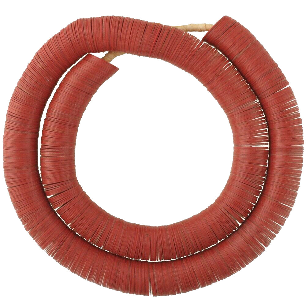 Old Czech Bohemian Beads Heishi Vulcanic Vulcanite African Trade Red Disks