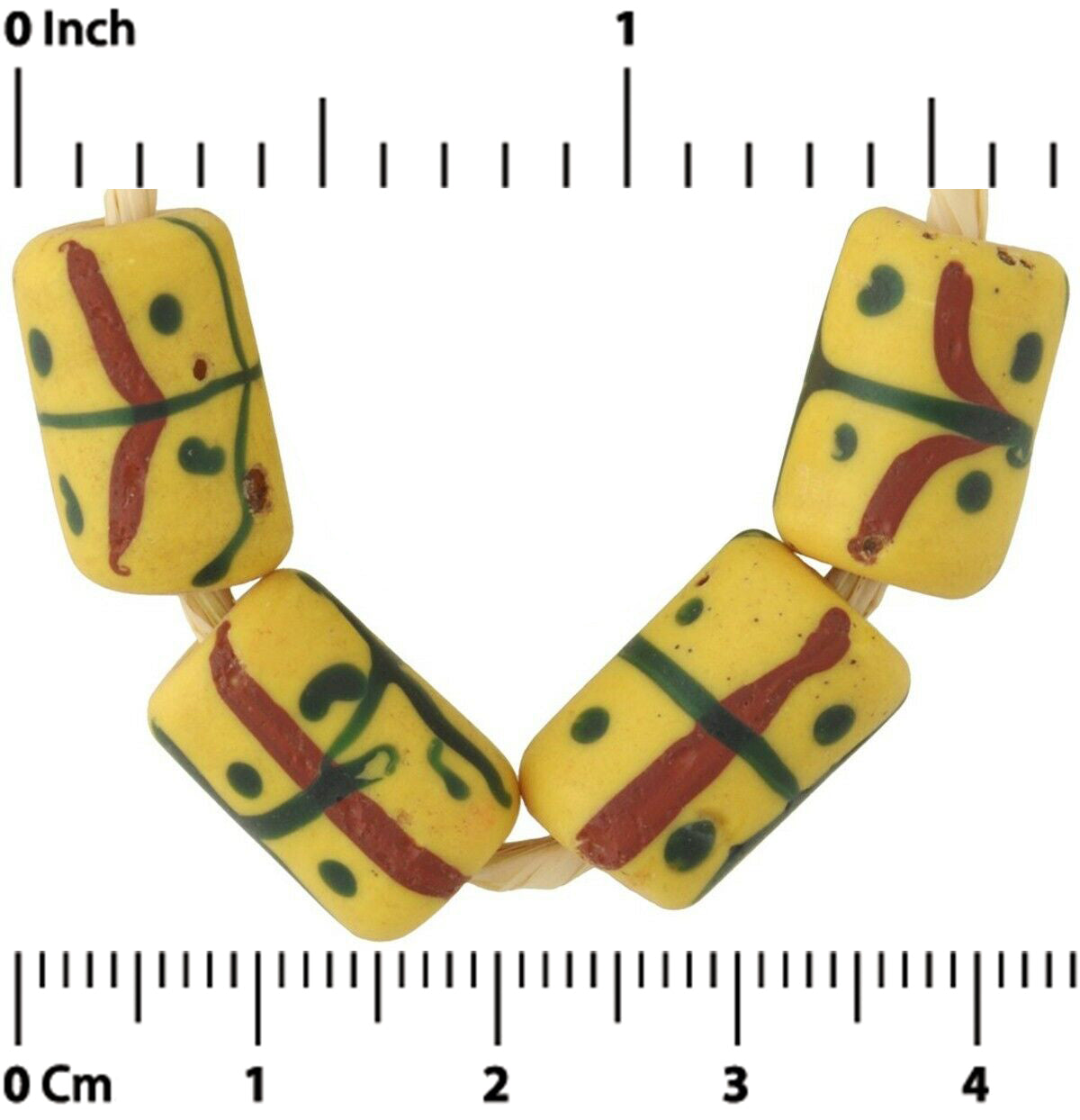 Antique Fancy Venetian Lampwork Trade Beads - African Glass Beads - alternate view