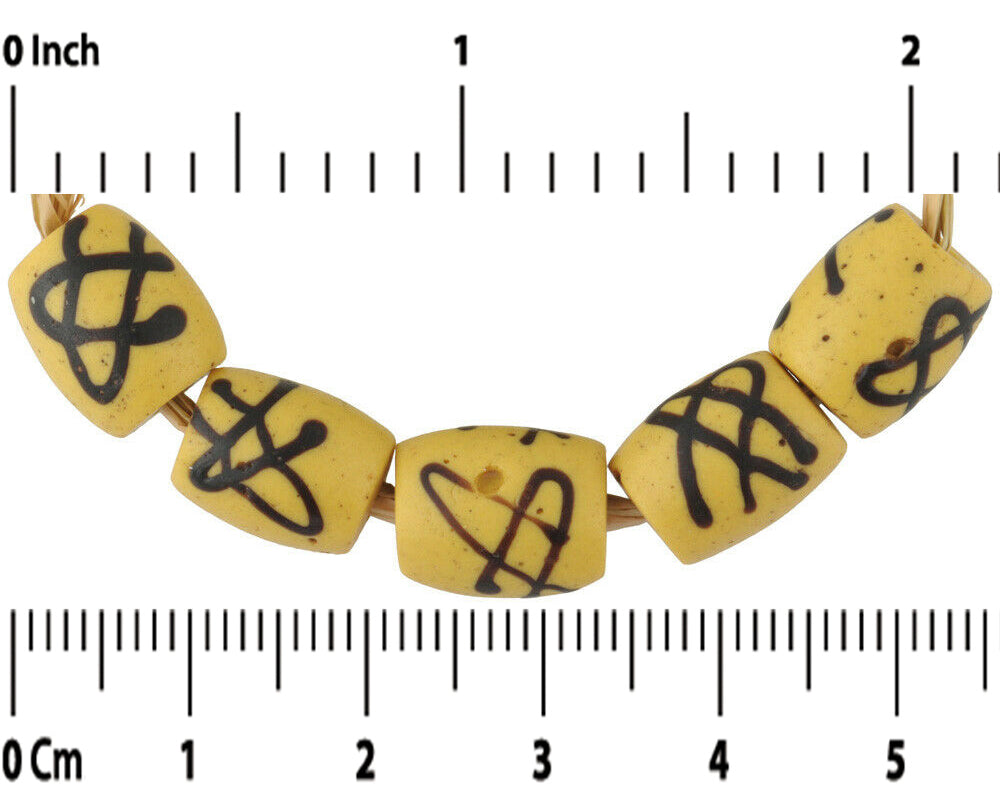 Rare Antique Venetian Lampwork Glass Trade Beads - alternate view