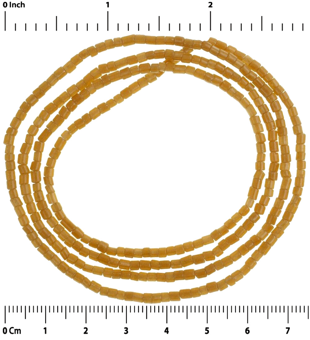 Vintage 2 mm Venetian Seed Beads Strand – Old Conteria Drawn Trade Beads