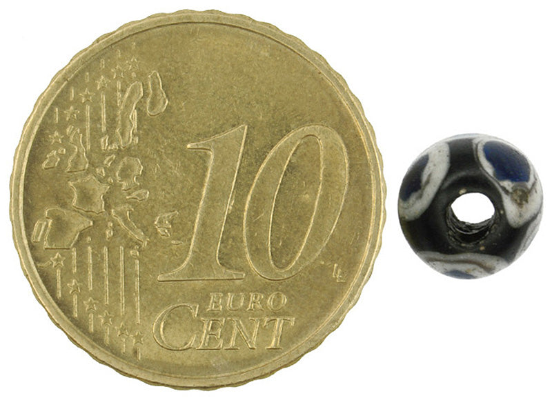 Rare Islamic Mosaic Eye Bead - Fustat Trade Bead (1100 Ad) - close-up