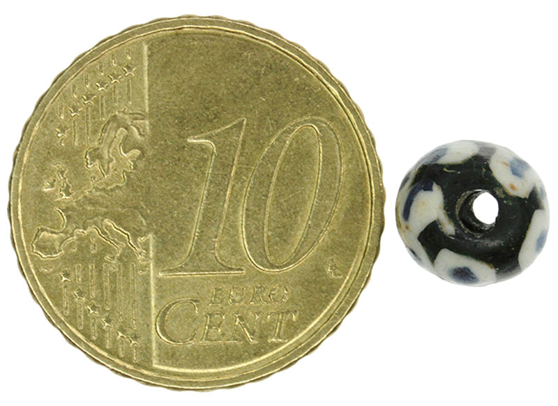 Rare Black, White & Blue Islamic Eye Bead From Fustat, 1200 Ad - alternate view