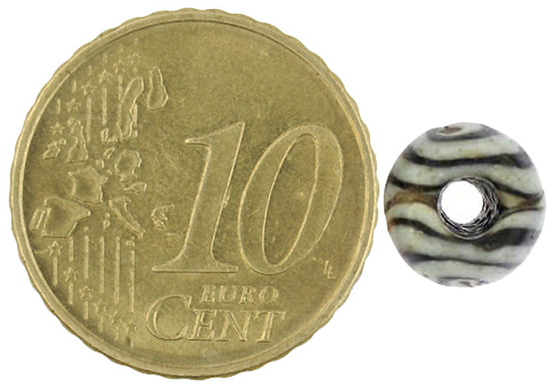 Rare 12Th Century Islamic Folded Glass Bead - Fustat, Egypt - alternate view