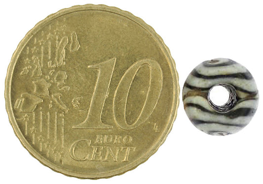 Rare 12Th Century Islamic Folded Glass Bead - Fustat, Egypt - alternate view