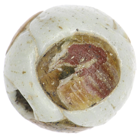 Rare 13Th Century Islamic Eye Glass Bead From Fustat, Egypt - alternate view