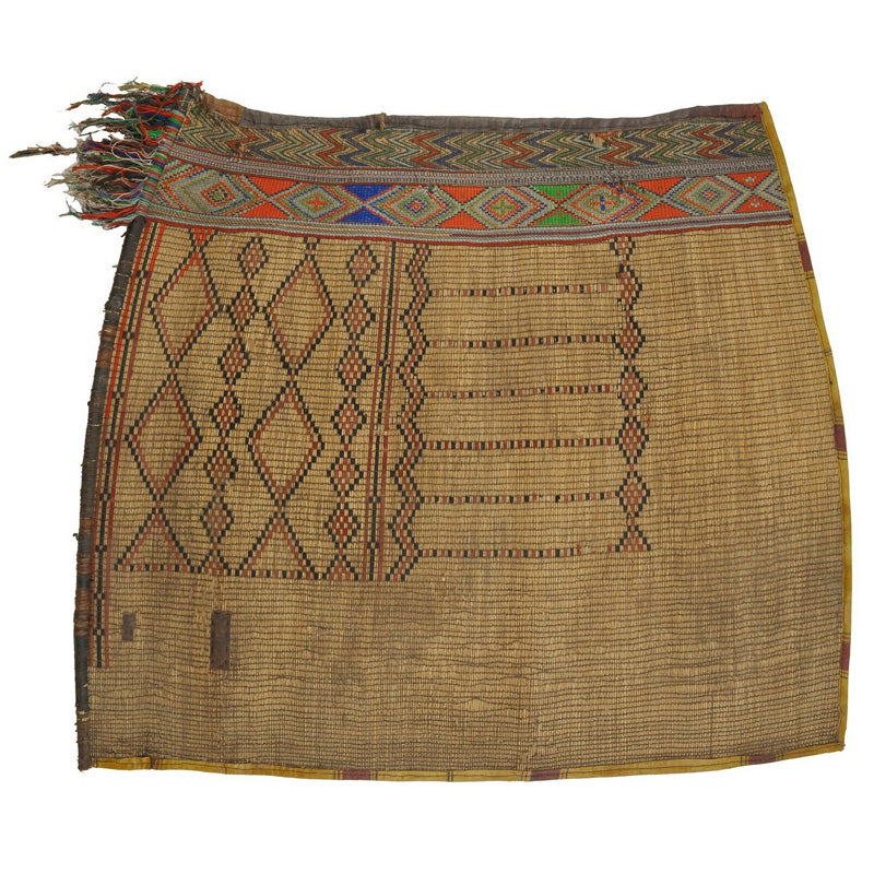 Estera tuareg / trapo / alfombra de paja tejida a mano Níger África Occidental