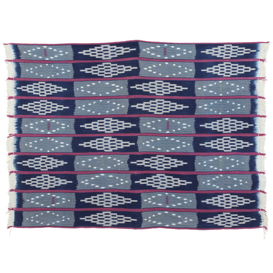 Vintage Handwoven Baule Cloth από την Ακτή Ελεφαντοστού - Πολιτιστικό Κειμήλιο Μποντούκου