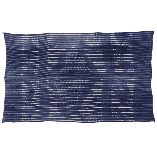 Authentic Handwoven Indigo Cloth from Burkina Faso - Mossi Tribe Craftsmanship