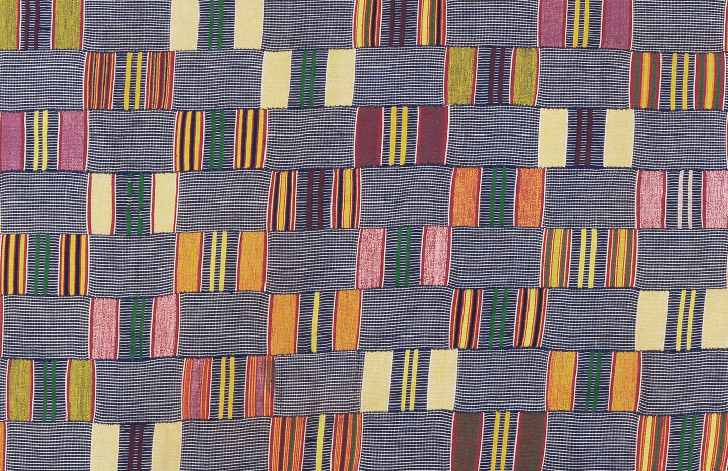 Authentic 1960s Ewe Kente Cloth from Ghana - A Tapestry of Tradition Guinea Fowl