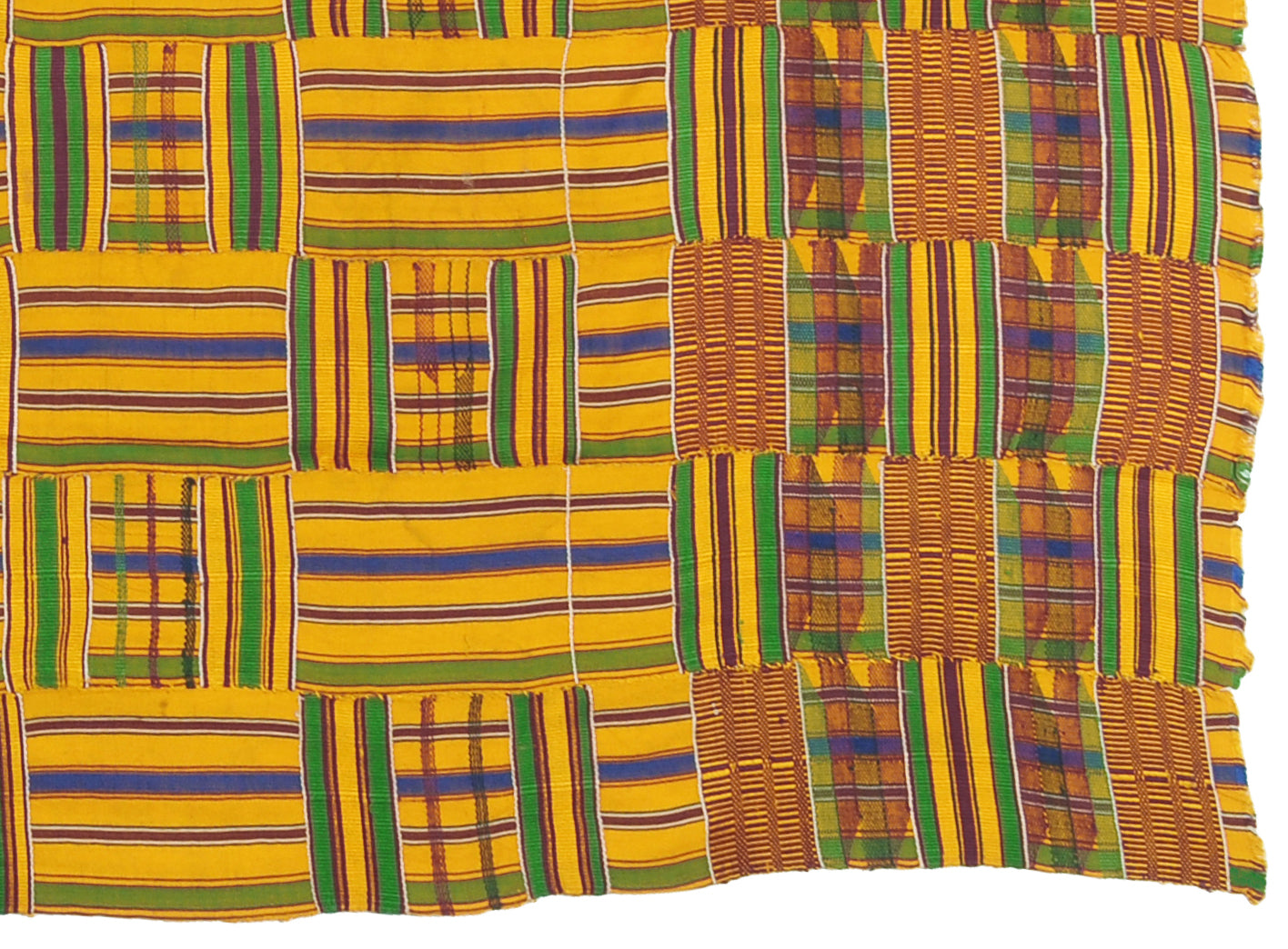 Αυθεντικό ύφασμα Ashanti Kente της δεκαετίας του 1970 από την Γκάνα - Ταπετσαρία πολιτιστικού πλούτου