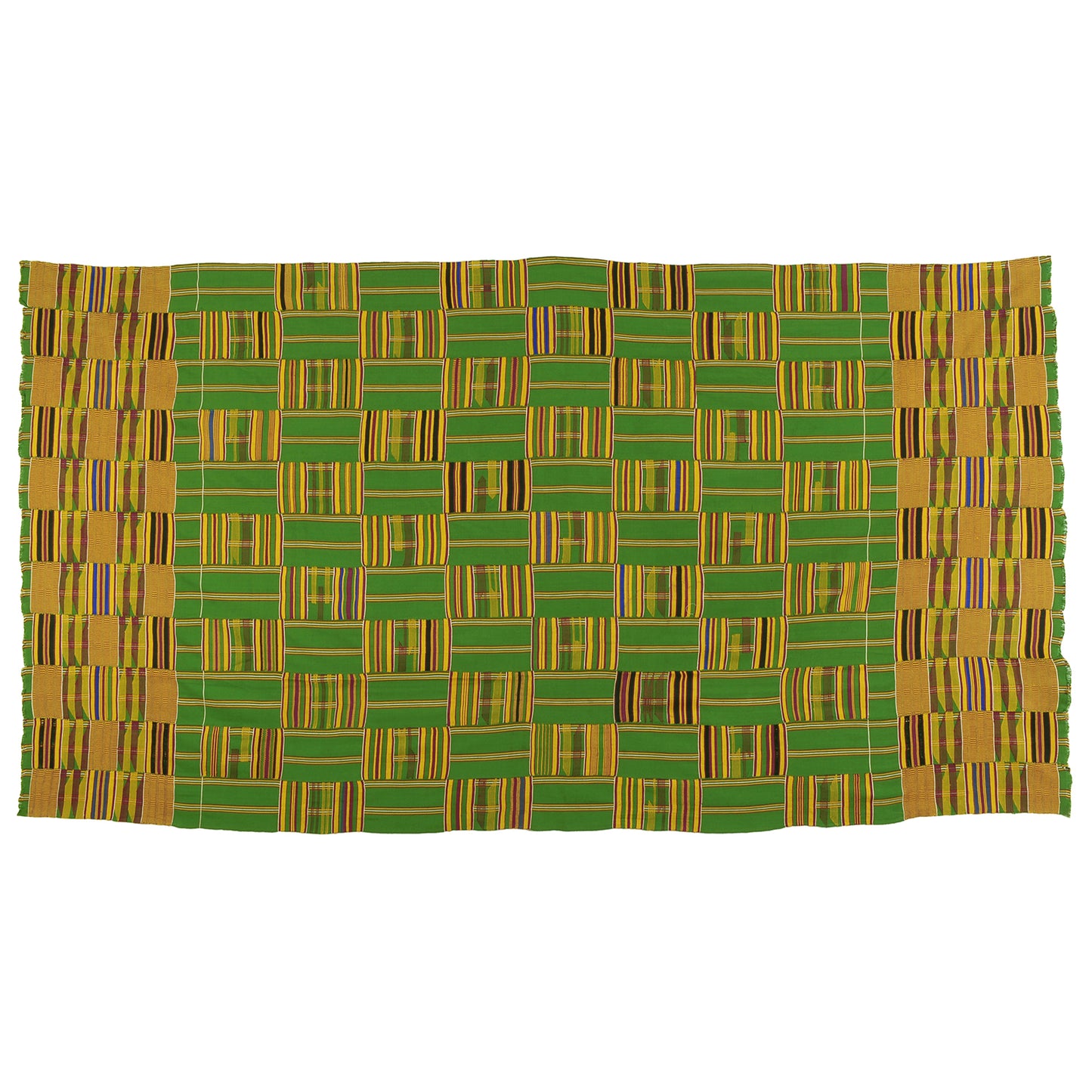 Authentic 1970s Ashanti Kente Cloth from Ghana - A Legacy of Weaving Excellence