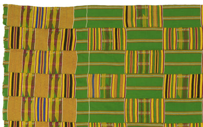 Authentic 1970s Ashanti Kente Cloth from Ghana - A Legacy of Weaving Excellence