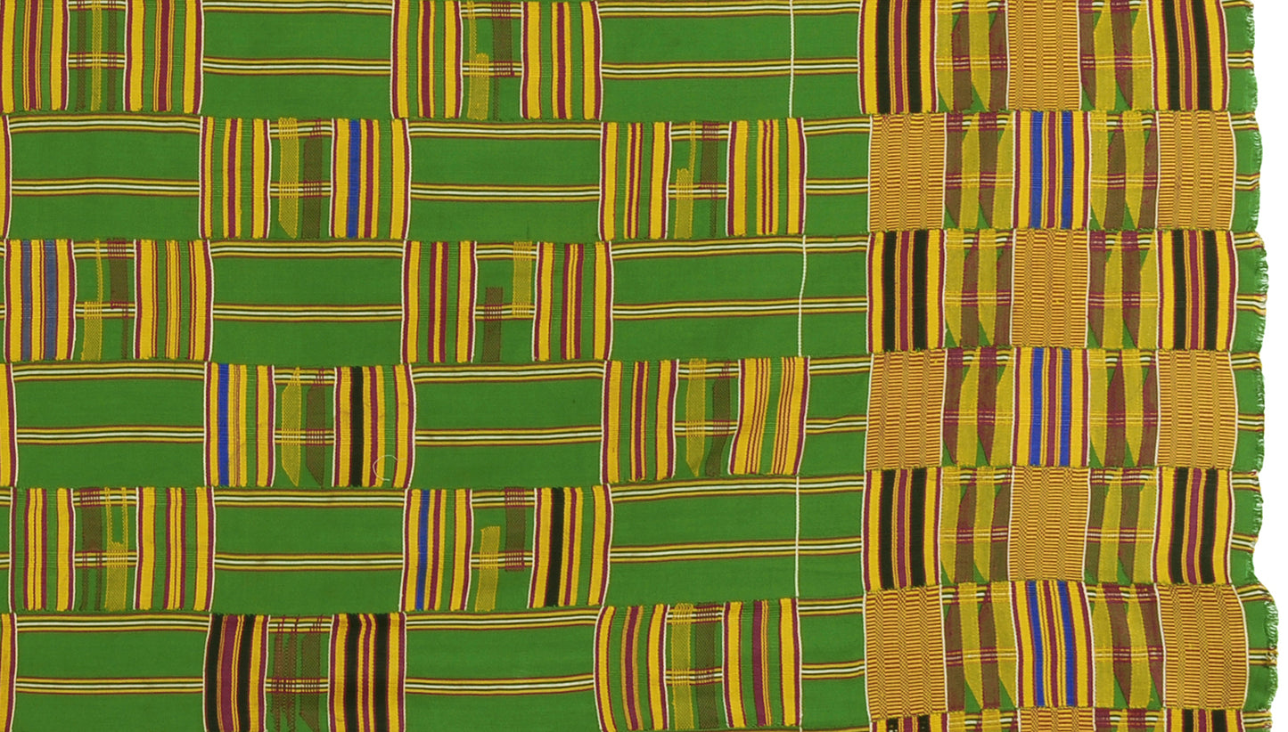 Authentic 1970s Ashanti Kente Cloth from Ghana - A Legacy of Weaving Excellence