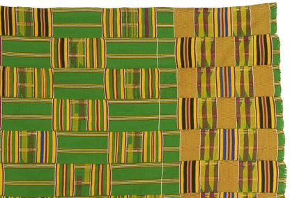 Authentic 1970s Ashanti Kente Cloth from Ghana - A Legacy of Weaving Excellence
