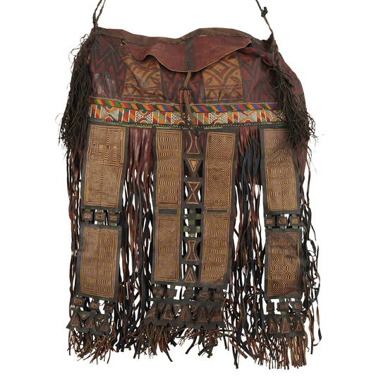 Tuareg-Leder-Kameltasche Niger Peul Fula Afrikanische Sahara-Wüste