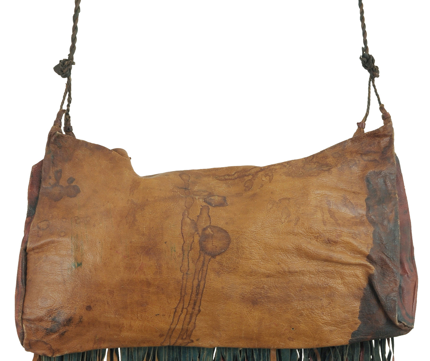 Auténtico bolso de cuero antiguo Tuareg de Níger - Artesanía tradicional sahariana