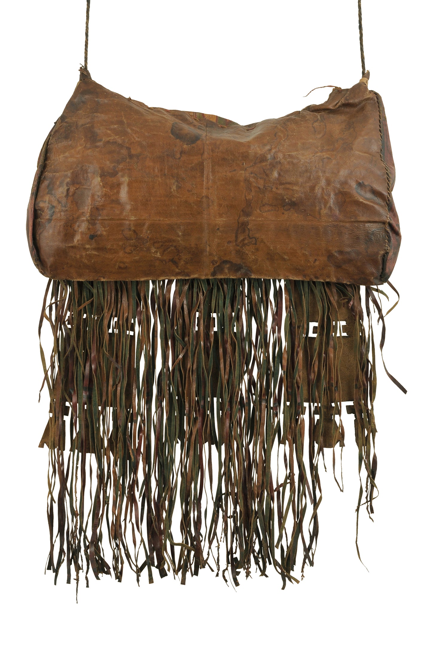 Authentic Old Tuareg Leather Bag from Niger A Tapestry of Saharan Craftsmanship