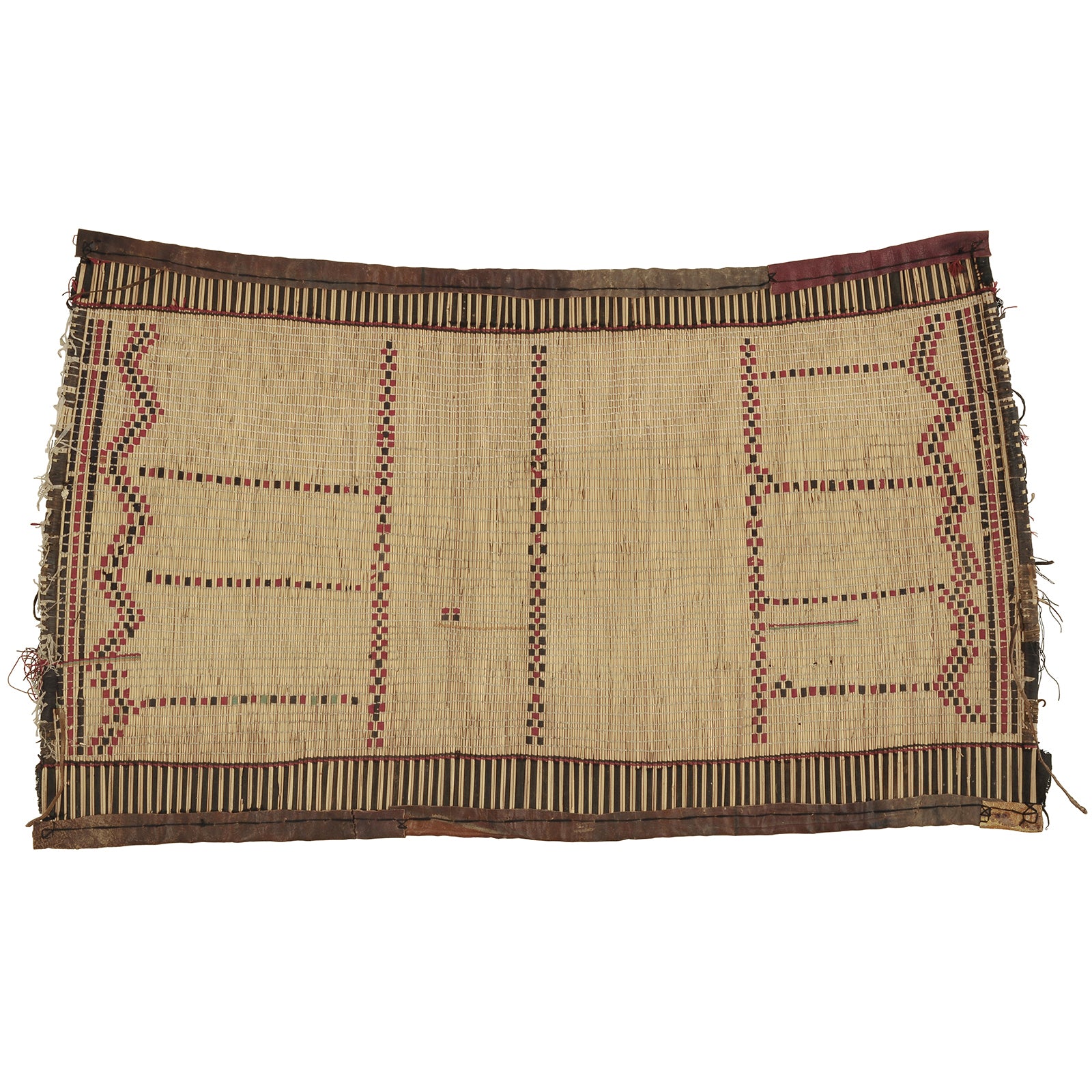Handcrafted Tuareg Straw Mat From Niger - Authentic African Art From Sahara