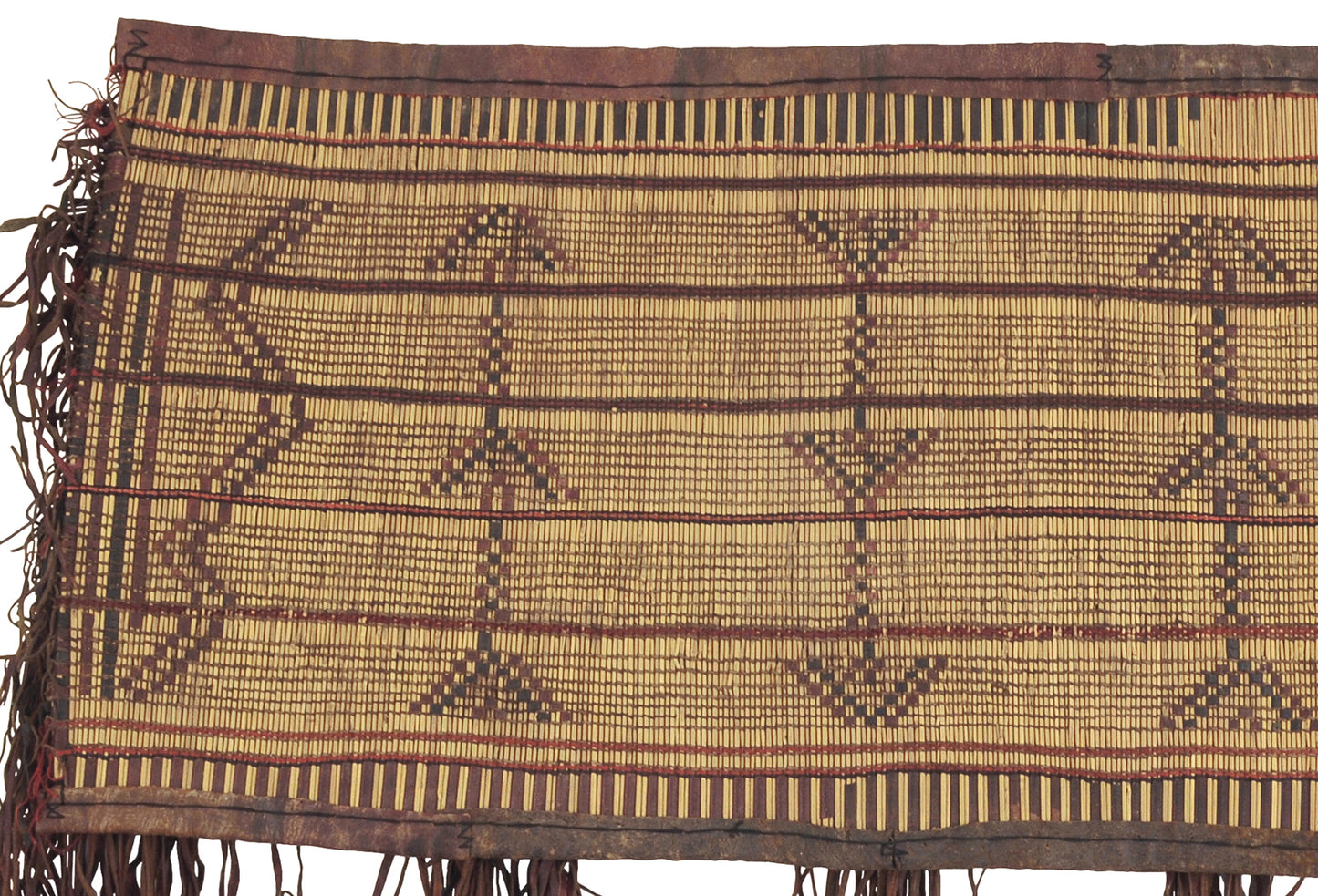 Authentic Tuareg Straw Mat from Niger - A Cultural African Artifact from Sahara