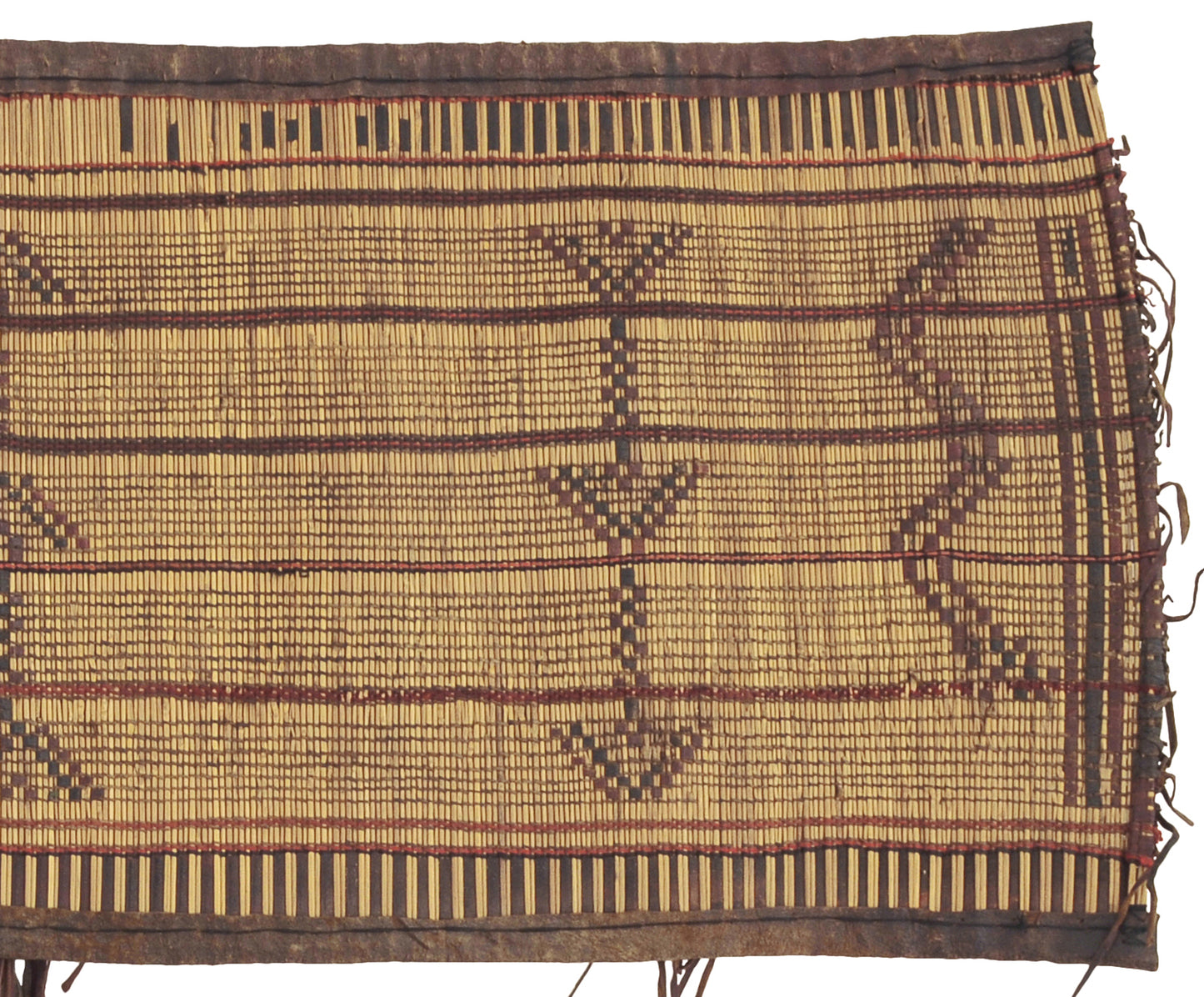 Authentic Tuareg Straw Mat from Niger - A Cultural African Artifact from Sahara