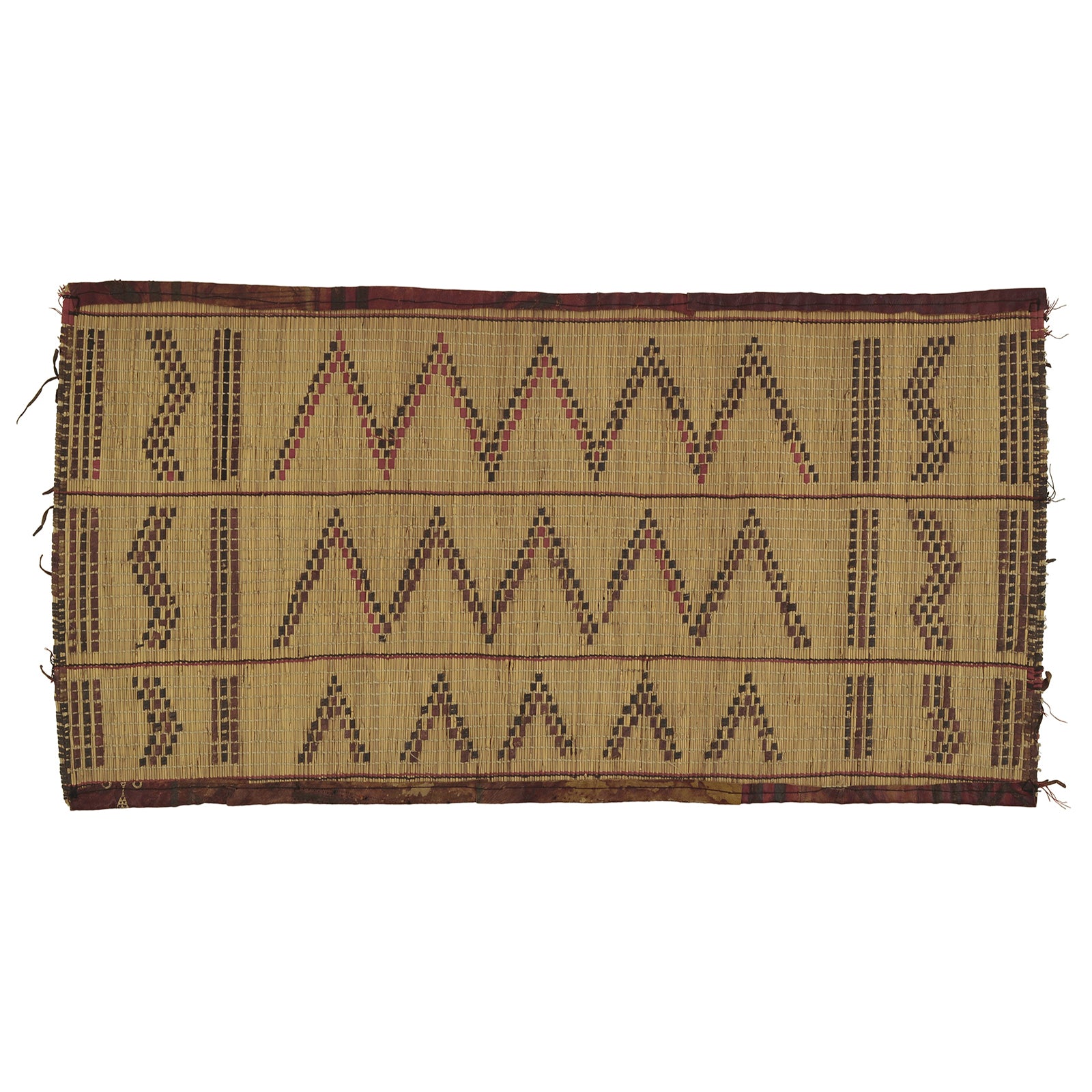 Authentic Tuareg Handmade Straw Mat From Niger Saharan Art And Craftsmanship