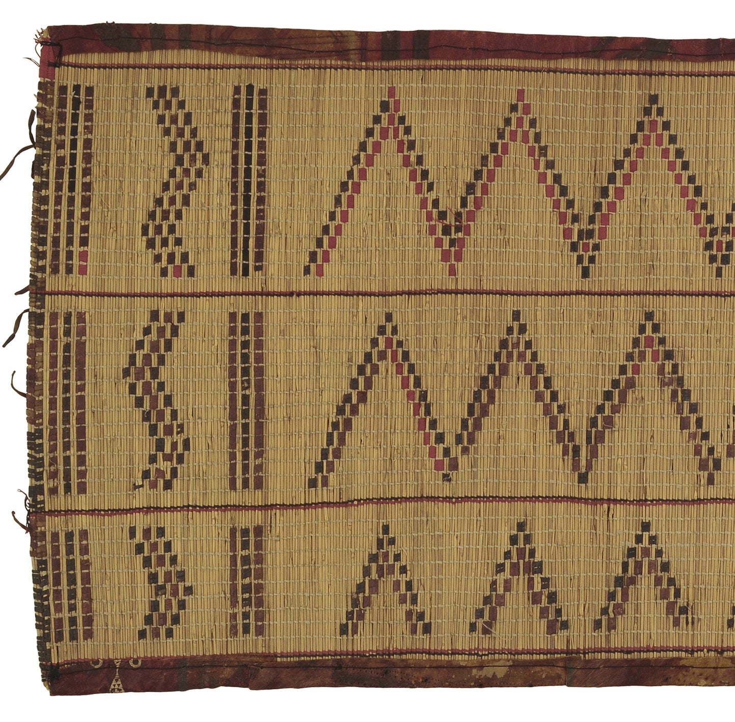 Настоящий соломенный коврик ручной работы туарегов из Нигера Сахарское искусство и мастерство