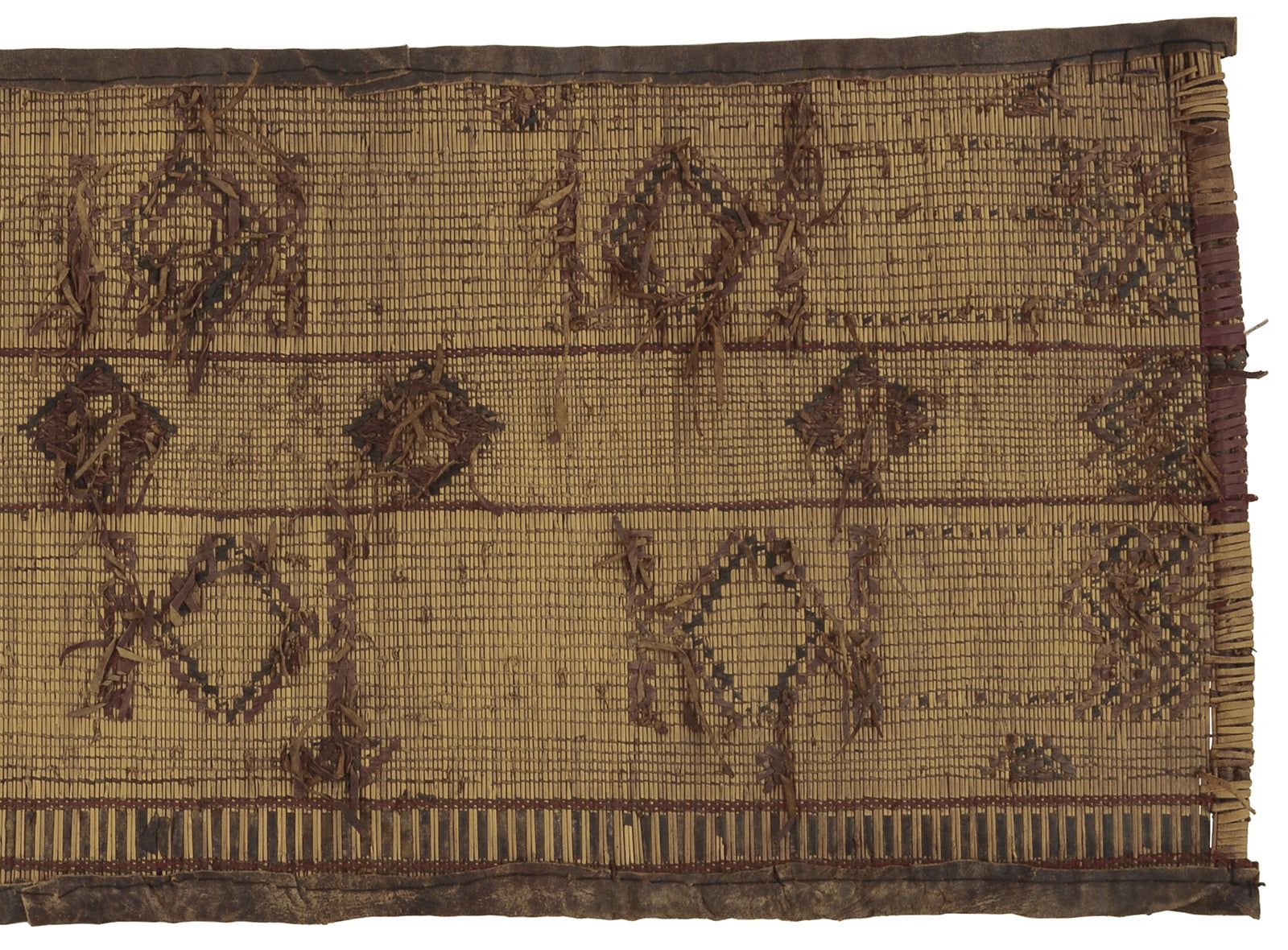 Traditional Tuareg Handmade Straw Mat Authentic Saharan Craft From Niger - product focus