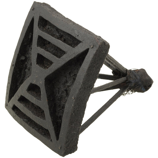 MFRAMADAN Adinkra Stamping Block – Fortitude Symbol from Ghana