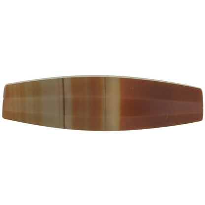 African Trade Bead Faceted Banded Agate Old Stone Bead Idar Oberstein Germany