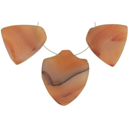 Antique Carnelian & Agate Triangular & Heart Beads – Cambay Trade Set