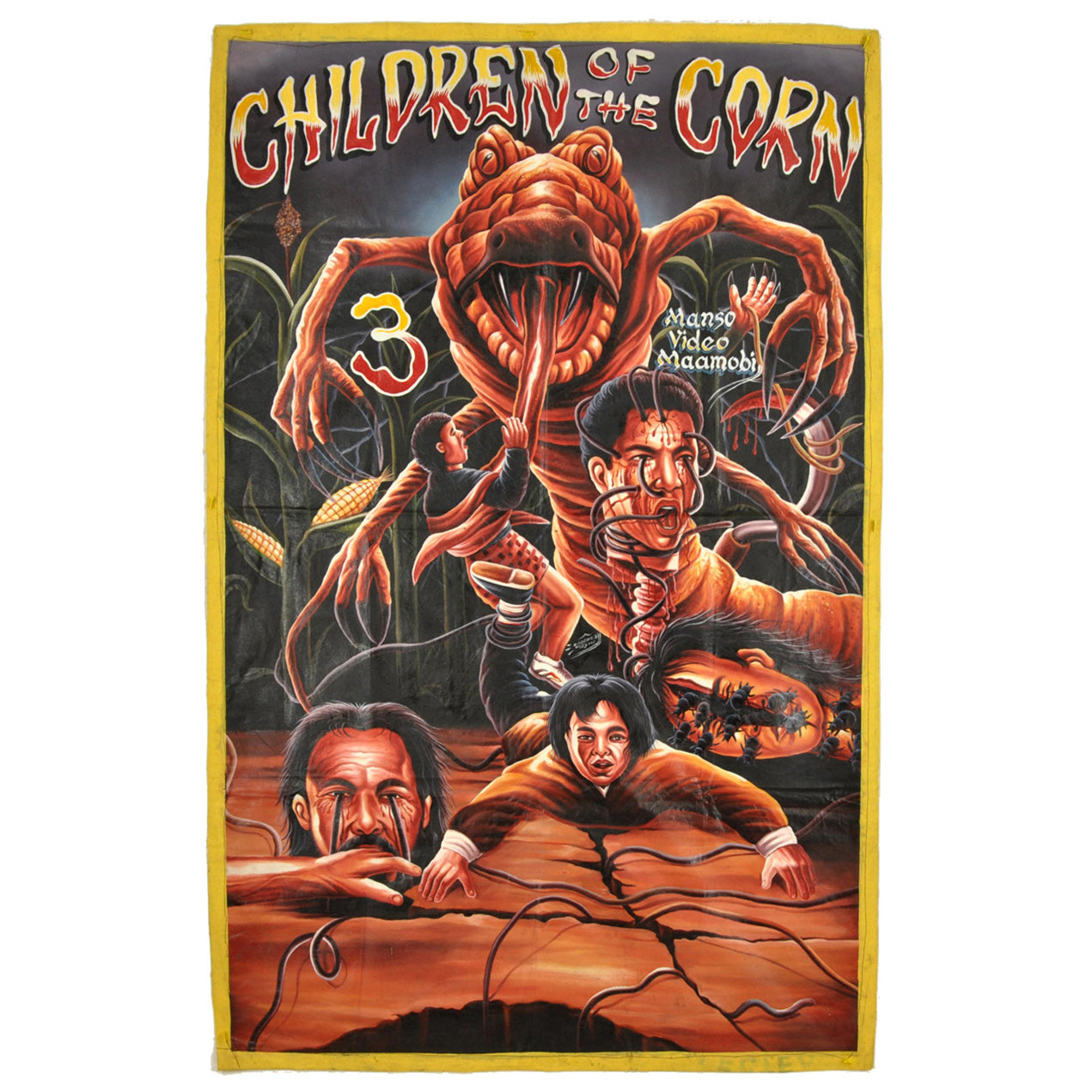 Children Of The Corn 3 Ghanaian Hand-Painted Horror Movie Poster - horror scene artwork