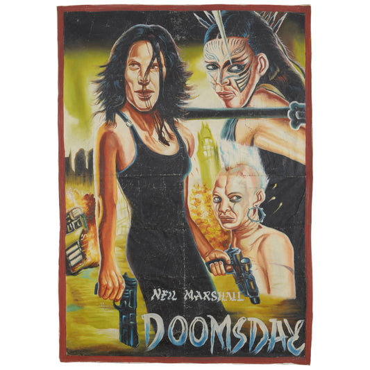 Ghana Poster di film cinema africano folk dipinto a mano Doomsday