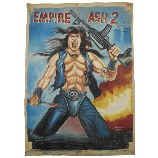 Empire Ash 2 Filmplakat handgemalt in Ghana Cinema Film Art