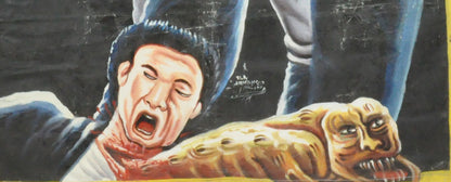 FRIDAY THE 13TH MOVIE POSTER HAND PAINTED IN GHANA FOR THE LOCAL CINEMA ART MORE DETAILS