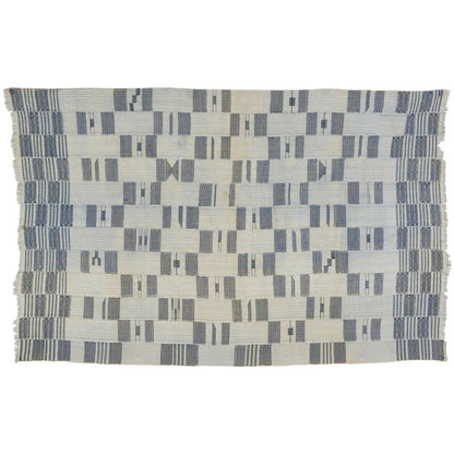 Handwoven Ashanti Kente Woman‑Size 1970s Cotton Cloth (165×105 cm)