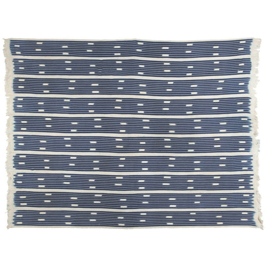 Handwoven Baule Cloth Woman Size – Vintage Ivory Coast Textile