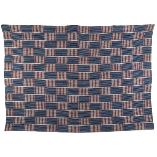 Handwoven Vintage Baule Cloth – Ivory Coast Woman‑Size 70″×49″